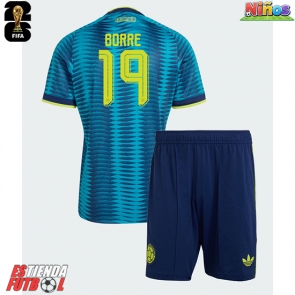 Colombia Rafael Santos Borre #19 Segunda Equipación Niños Mundial 2026 Manga Corta (+ Pantalones cortos)